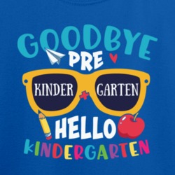 Goodbye Preschool Hello Prek First Day Of School Gift For Kid Tee Back