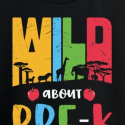 Wild Prek Back To School First Day Of School Great Gift  Kids T Shirt