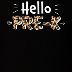 Hello Ptrek  Leopard Style First Day Of School Great Gift  Kids Tee Ba
