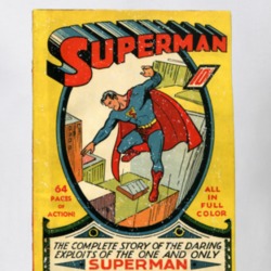 Cover Of Superman Comic Book 1st Edition Summer1939 Destressed Look Gr