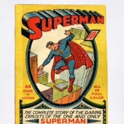 Cover Of Superman Comic Book Famous1st Edition Summer1939 Destressed L