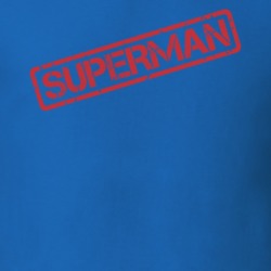 Superman Rubber Stamp Cool T Shirt Superman Cool T Shirt