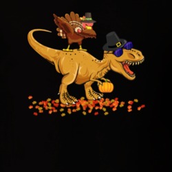 Thanksgiving T Rex Dabbing Turkey T Shirt