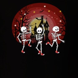 Dancing Skeletons Funny Halloween T Shirt