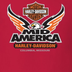Mid America Harley Davidson Motorcycle T Shirt High Desert Harley Davi