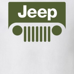 Jeep Green  Logo Men T Shirt
