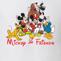 Vintage Disney Cartoon Characters Retro T Shirt
