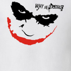 Batman The Joker Big Face Why So Serious Cool T Shirt