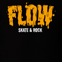 Flow Skate And Rock Cool Logo T Shirt