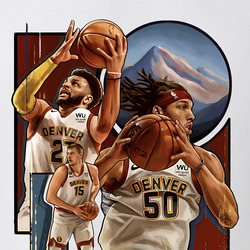 Jokic Murray Gordon Vintage Nuggets Tshirt, Nikola Jokic Jamal Murray Vintage Cool T Shirt