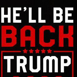 He Will Be Back Trump 2028 Political Comeback Graphic T Shirt