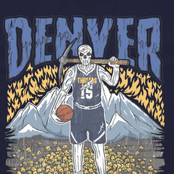 Denver Nuggets Cool Vintage Fan Tshirt, Nuggets Jokic Scary T Shirt