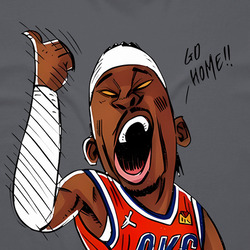 Sga Cartoon Go Home Okc Bold Graphic T Shirt