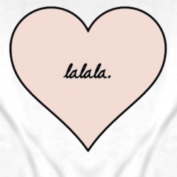 Lalala Heart Ladies T Shirt