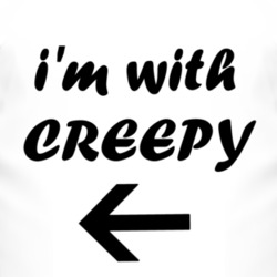 I'm With Creepy Halloween T Shirt