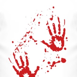 Bloody Hands Halloween T Shirt