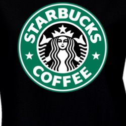 Starbucks Coffee Black Women's T Shirt