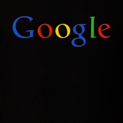 Google Logo 2 Black Men's T Shirt
