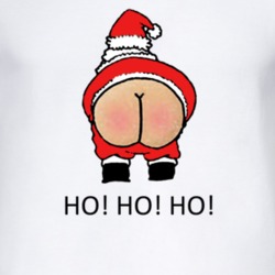 HO HO HO Funny Santa Christmas T Shirt