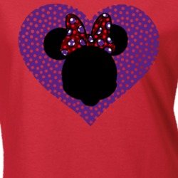 Cute Minnie Mouse Inspired T Shirt