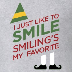 I Just Like To Smile Smilings My Favorite Elf Movie Inspired T Shirt