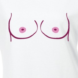 Miley Wears Her Boobs T Shirt