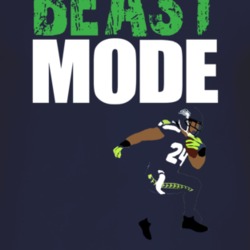 Beast Mode Marshawn Lynch Seattle Football T Shirt