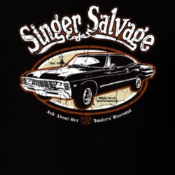 Singer Salvage Yard Car T Shirt