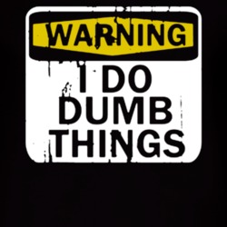 Warning I Do Dumb Things Mugshot T Shirt
