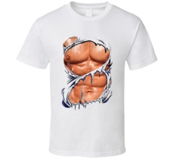 6 Pack Abs Ripped Up T Shirt