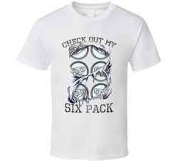 Check Out My Six Pack Funny Ripped T Shirt