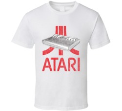Retro Atari Console Grunge Vintage Look Gamer Fan Poster T Shirt