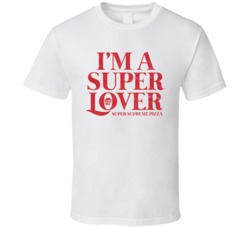 I'm A Super Lover Supreme Pizza Hut Retro Worn Look T Shirt