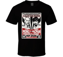 Floyd Mayweather Vs Manny Pacquiao Boxing Fighter Fan T Shirt
