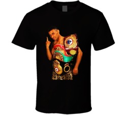 Prince Naseem Hamed 4 Belts Retro Boxer Fan T Shirt