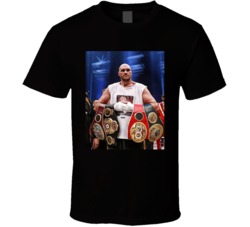 Tyson Fury 4 Belts Boxer Fighter Fan T Shirt