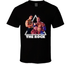 Dwayne The Rock Johnson 90s Fighter Distressed T Shirt