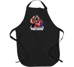 Dwayne The Rock Johnson 90s Fighter Distressed Apron