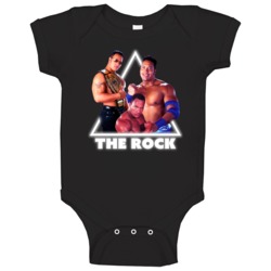 Dwayne The Rock Johnson 90s Fighter Baby One Piece