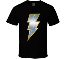 The Rock Black Adam Logo Shazam Villain Comic Book Movie Fan T Shirt