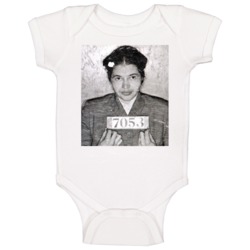 Rosa Parks Mugshot Black History American Activist Baby One Piece