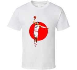 Rui Hachimura Washington Basketball Japan Cartoon T Shirt