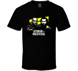 Kamaru Usman Vs Jorge Masvidal Fight Card Poster Mma Fan T Shirt