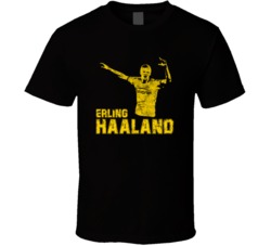 Erling Haaland Borussia Dortmund Soccer Futball Distressed T Shirt