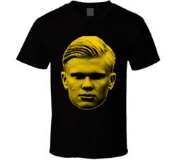 Erling Haaland Borussia Dortmund Soccer Futball Big Head T Shirt