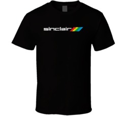 Sinclair 8 Bit Personal Computer Retro Technology Vintage Grunge Logo 