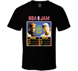 Nba Jam White Men Can't Jump 90s Movie Fan T Shirt