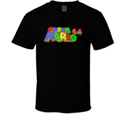 Super Mario Nintendo 64 N64 Video Game Fan Cool T Shirt Super Mario Nintendo 64 N64 Video Game Fan Cool T Shirt