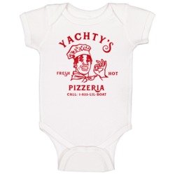 Yachty's Pizza Food Fan Baby One Piece