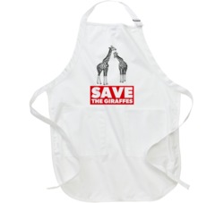 Save The Giraffes Vegan Activism Animal Apron